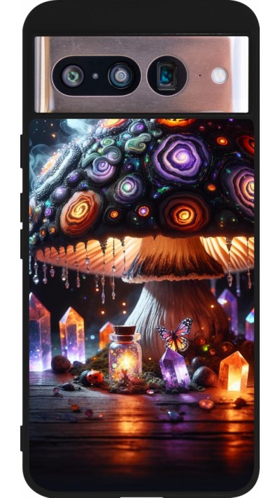 Google Pixel 8 Case Hülle - Silikon schwarz Halloween Zaubertrank Magie