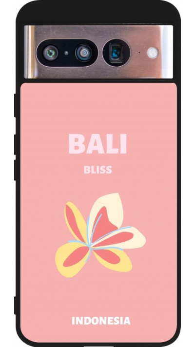 Google Pixel 8 Case Hülle - Silikon schwarz Pop Summer Destination Bali