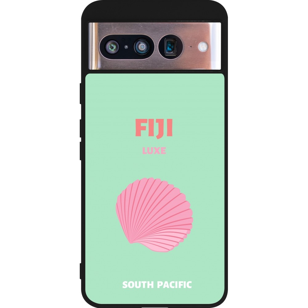 Google Pixel 8 Case Hülle - Silikon schwarz Pop Summer Destination Fiji