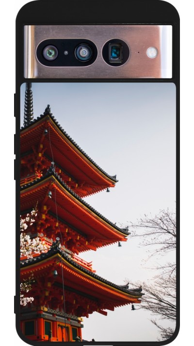 Google Pixel 8 Case Hülle - Silikon schwarz Spring 23 Japan