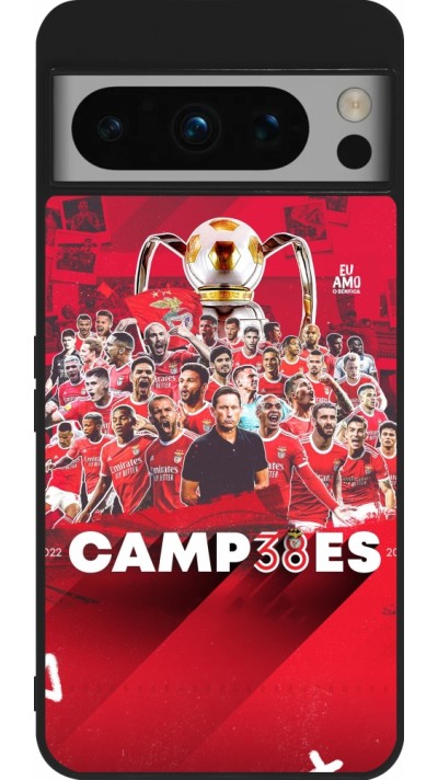 Google Pixel 8 Pro Case Hülle - Silikon schwarz Benfica Campeoes 2023