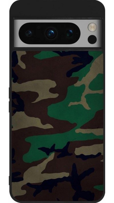 Google Pixel 8 Pro Case Hülle - Silikon schwarz Camouflage 3