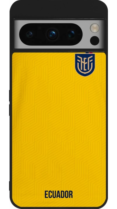 Google Pixel 8 Pro Case Hülle - Silikon schwarz Ecuador 2022 Fußballtrikot