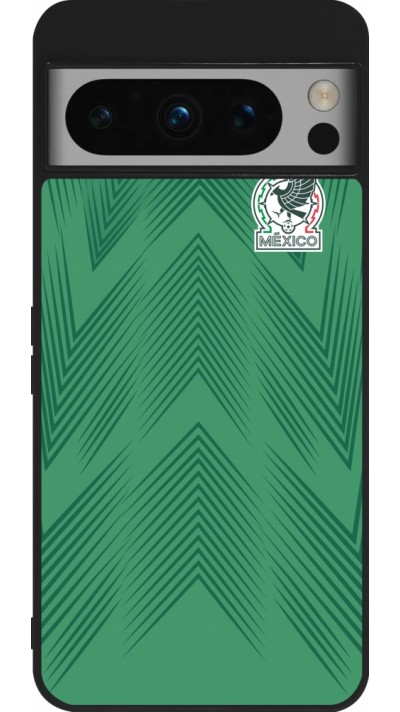 Google Pixel 8 Pro Case Hülle - Silikon schwarz Mexiko 2022 personalisierbares Fussballtrikot