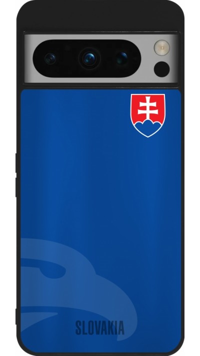 Coque Google Pixel 8 Pro - Silicone rigide noir Maillot de football Slovaquie