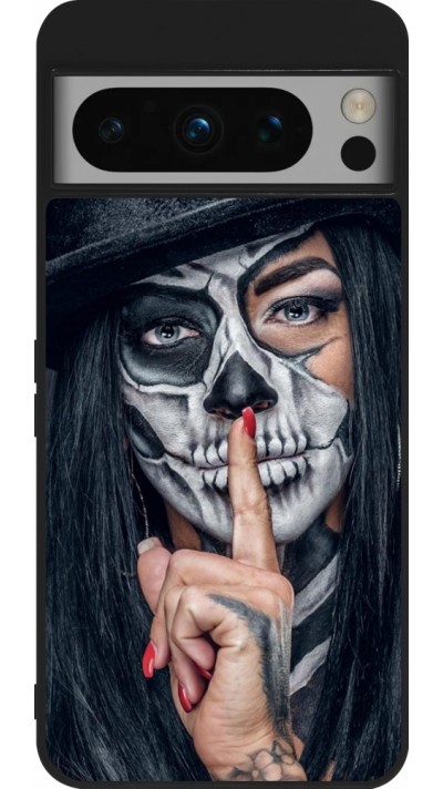 Google Pixel 8 Pro Case Hülle - Silikon schwarz Halloween 18 19