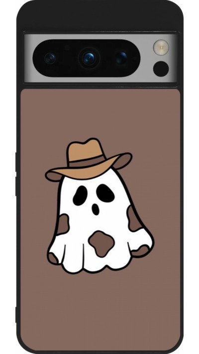 Google Pixel 8 Pro Case Hülle - Silikon schwarz Halloween 2024 cowboy ghost