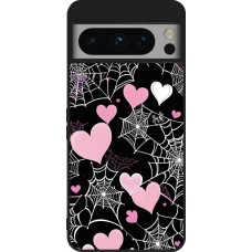 Google Pixel 8 Pro Case Hülle - Silikon schwarz Halloween 2024 girly