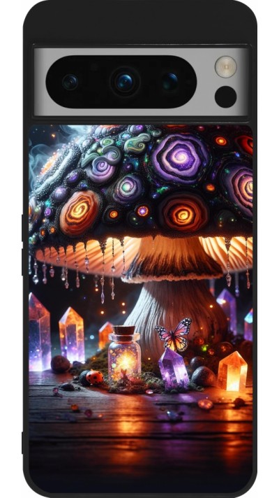 Google Pixel 8 Pro Case Hülle - Silikon schwarz Halloween Zaubertrank Magie