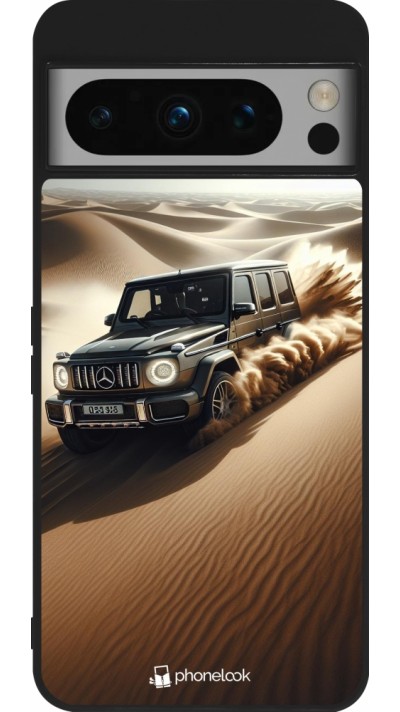 Google Pixel 8 Pro Case Hülle - Silikon schwarz Mercedes G Drift Wueste