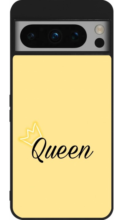 Google Pixel 8 Pro Case Hülle - Silikon schwarz Mom 2024 Queen