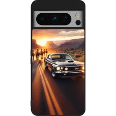 Google Pixel 8 Pro Case Hülle - Silikon schwarz Mustang 69 Grand Canyon