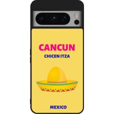 Google Pixel 8 Pro Case Hülle - Silikon schwarz Pop Summer Destination Cancun