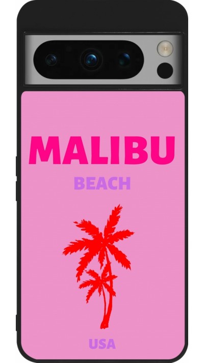 Google Pixel 8 Pro Case Hülle - Silikon schwarz Pop Summer Destination Malibu