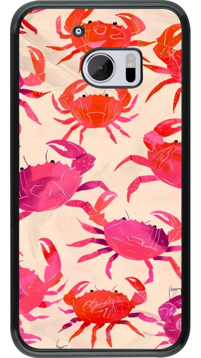Coque HTC 10 - Crabs Paint