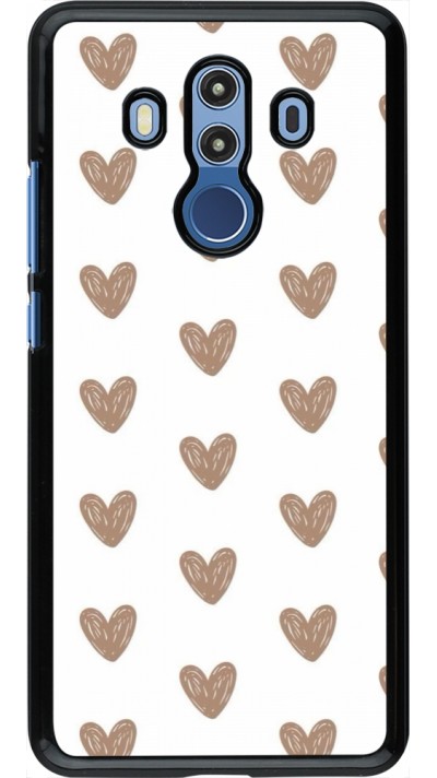 Huawei Mate 10 Pro Case Hülle - Autumn 2024 brown hearts