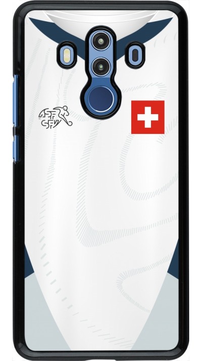 Coque Huawei Mate 10 Pro - Maillot de football Suisse Extérieur personnalisable
