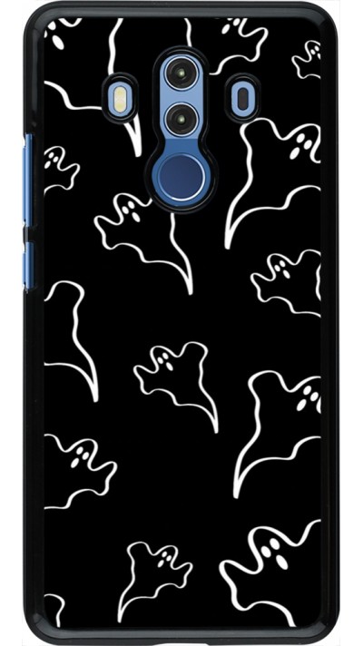 Huawei Mate 10 Pro Case Hülle - Halloween 2024 black and white ghosts