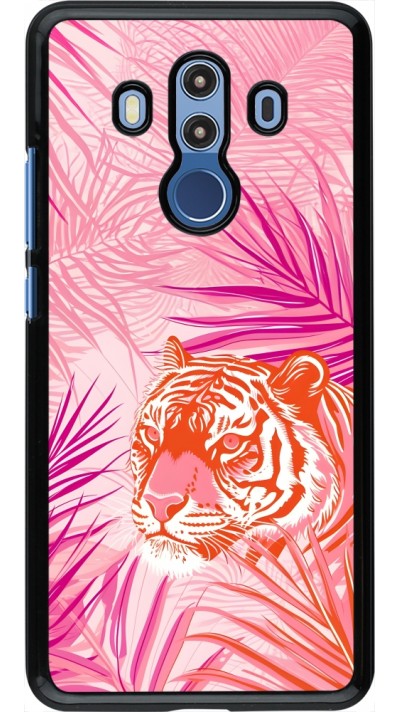 Coque Huawei Mate 10 Pro - Tigre palmiers roses