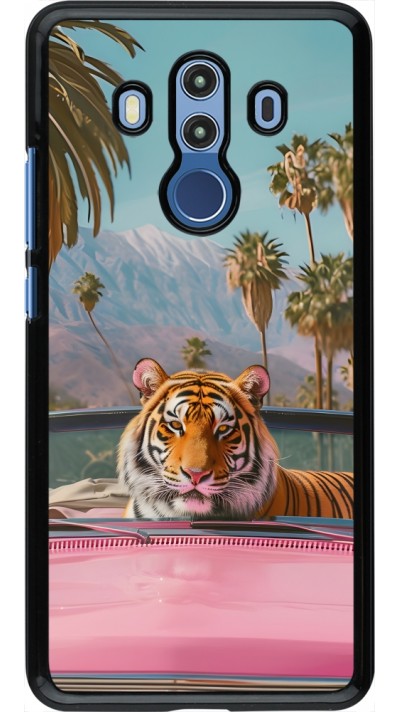 Coque Huawei Mate 10 Pro - Tigre voiture rose