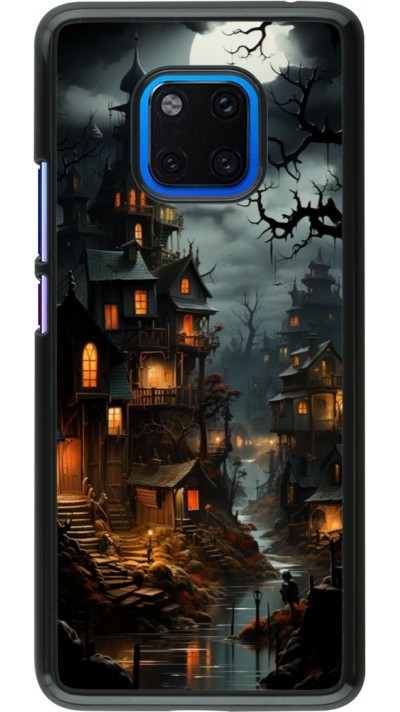 Coque Huawei Mate 20 Pro - Halloween 2024 scary town