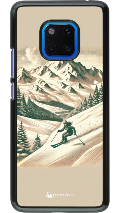 Coque Huawei Mate 20 Pro - Vintage Ski Mountain