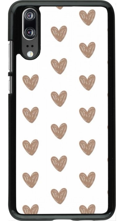 Huawei P20 Case Hülle - Autumn 2024 brown hearts