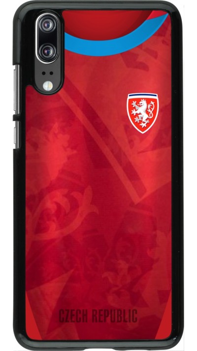 Coque Huawei P20 - Maillot de football République Tchèque personnalisable