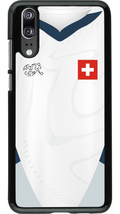 Coque Huawei P20 - Maillot de football Suisse Extérieur personnalisable