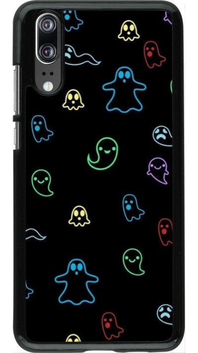 Huawei P20 Case Hülle - Halloween 2024 colorful ghosts