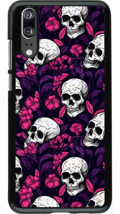 Huawei P20 Case Hülle - Halloween 2024 romantic skulls