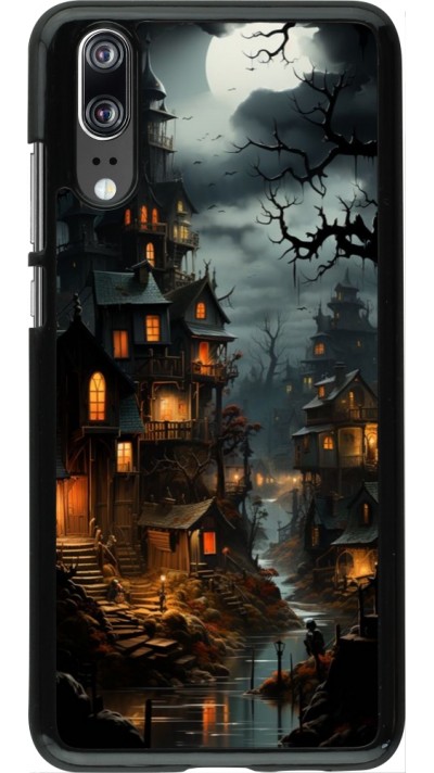 Huawei P20 Case Hülle - Halloween 2024 scary town