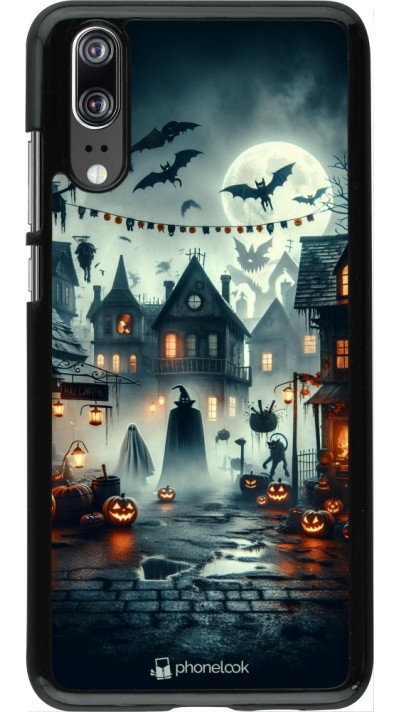 Huawei P20 Case Hülle - Halloween Spukstadt