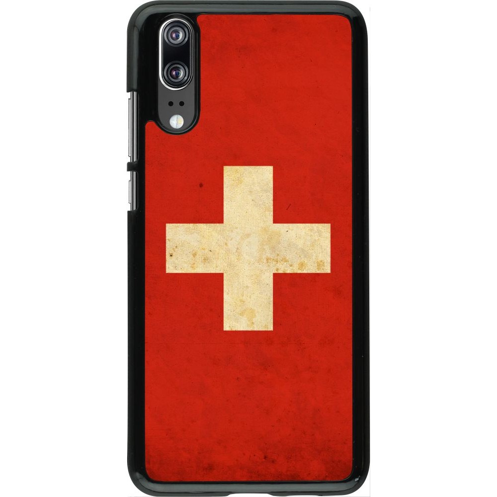 Hülle Huawei P20 - Vintage Flag SWISS