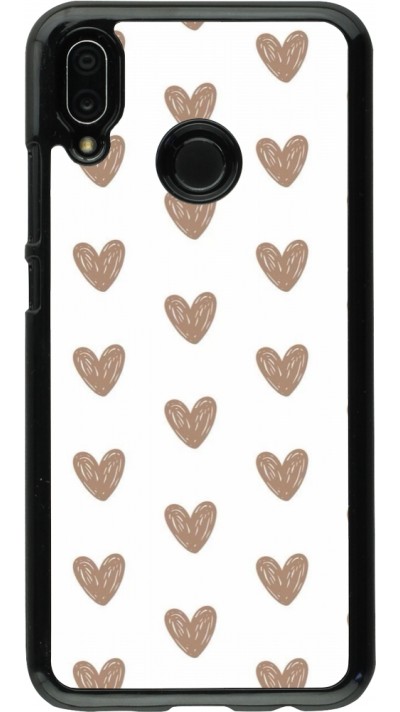 Huawei P20 Lite Case Hülle - Autumn 2024 brown hearts