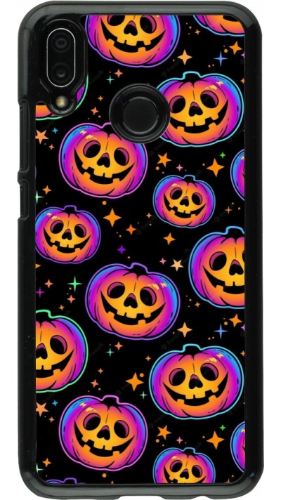 Huawei P20 Lite Case Hülle - Halloween 2024 rainbow pumpkins