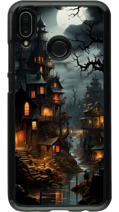 Huawei P20 Lite Case Hülle - Halloween 2024 scary town