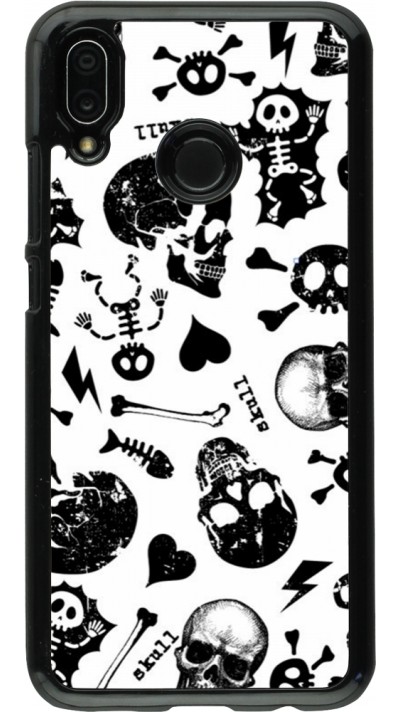 Huawei P20 Lite Case Hülle - Halloween 2024 skeleton mix