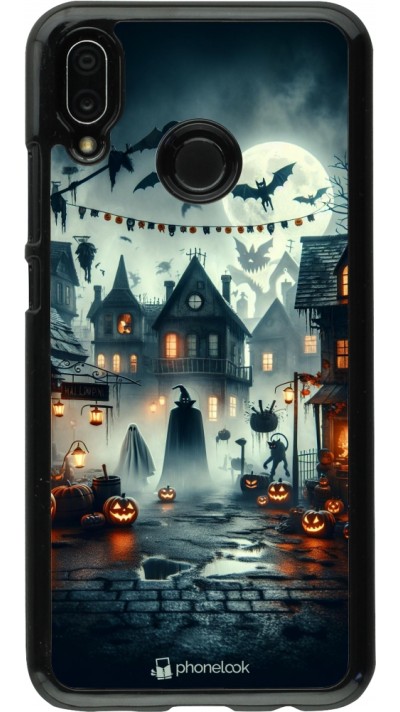 Huawei P20 Lite Case Hülle - Halloween Spukstadt