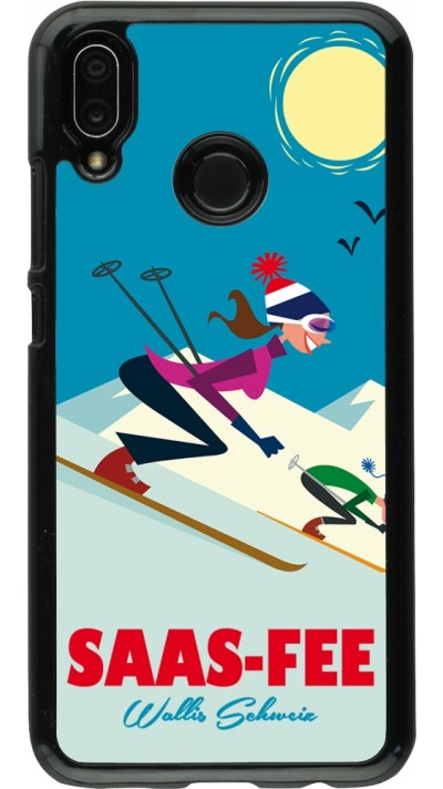 Coque Huawei P20 Lite - Saas-Fee Ski Downhill