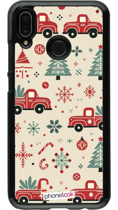 Coque Huawei P20 Lite - Noël 2024 Camion Sapin