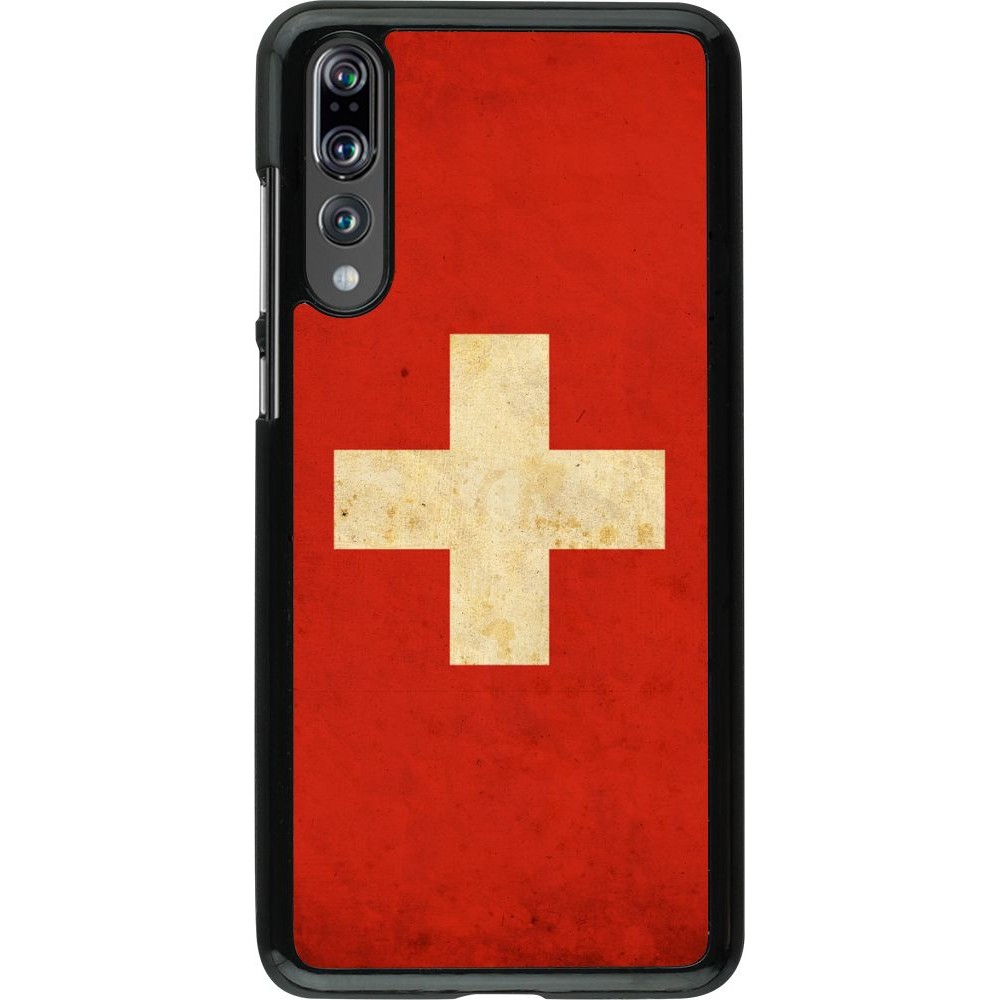 Hülle Huawei P20 Pro - Vintage Flag SWISS