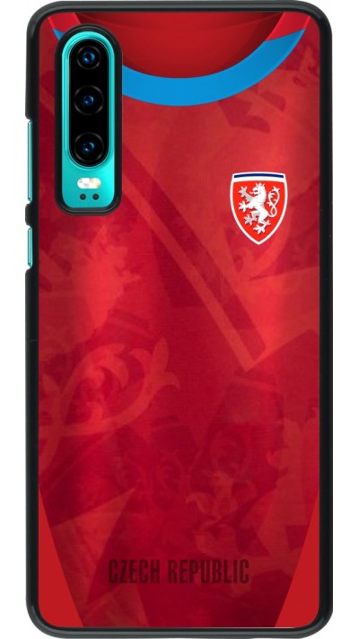 Coque Huawei P30 - Maillot de football République Tchèque personnalisable