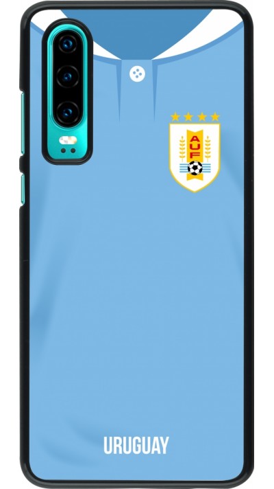 Huawei P30 Case Hülle - Uruguay 2022 personalisierbares Fussballtrikot