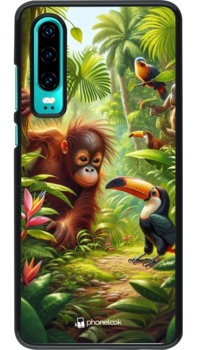 Huawei P30 Case Hülle - Tropischer Dschungel Tayrona