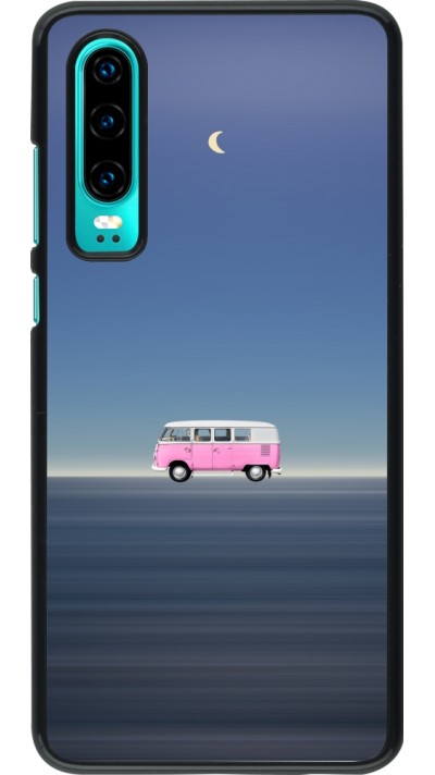 Huawei P30 Case Hülle - Spring 23 pink bus