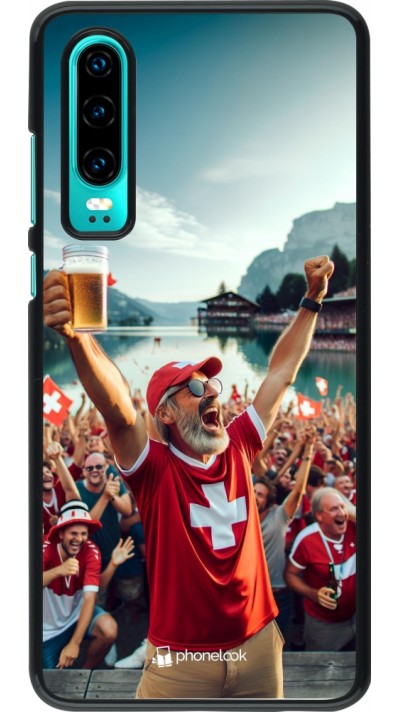 Coque Huawei P30 - Victoire suisse fan zone Euro 2024
