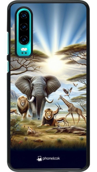 Coque Huawei P30 - Vie sauvage africaine