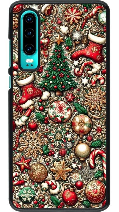 Huawei P30 Case Hülle - Weihnachten 2023 Mikromuster