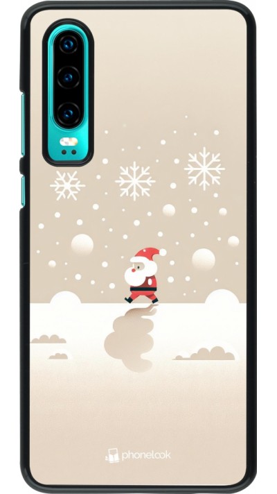 Huawei P30 Case Hülle - Weihnachten 2023 Minimalistischer Weihnachtsmann